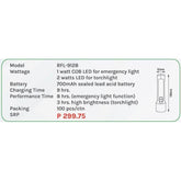 Omni RFL-9128 Emergency Torch Flashlight - KHM Megatools Corp.